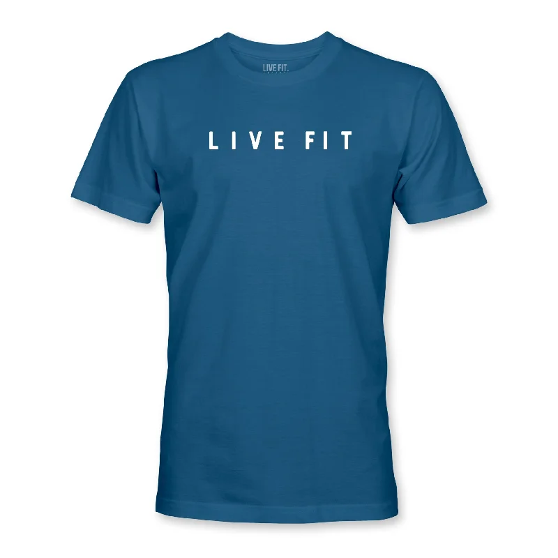 Men's ribbed t - shirts with a textured finish for added styleImpact Tee - Cool Blue