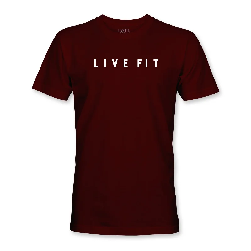 Men's v - neck muscle t - shirts for a body - building aestheticImpact Tee - Maroon