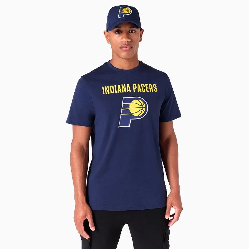 Men's tie - dye t - shirts with a bohemian styleIndiana Pacers NBA Navy T-Shirt