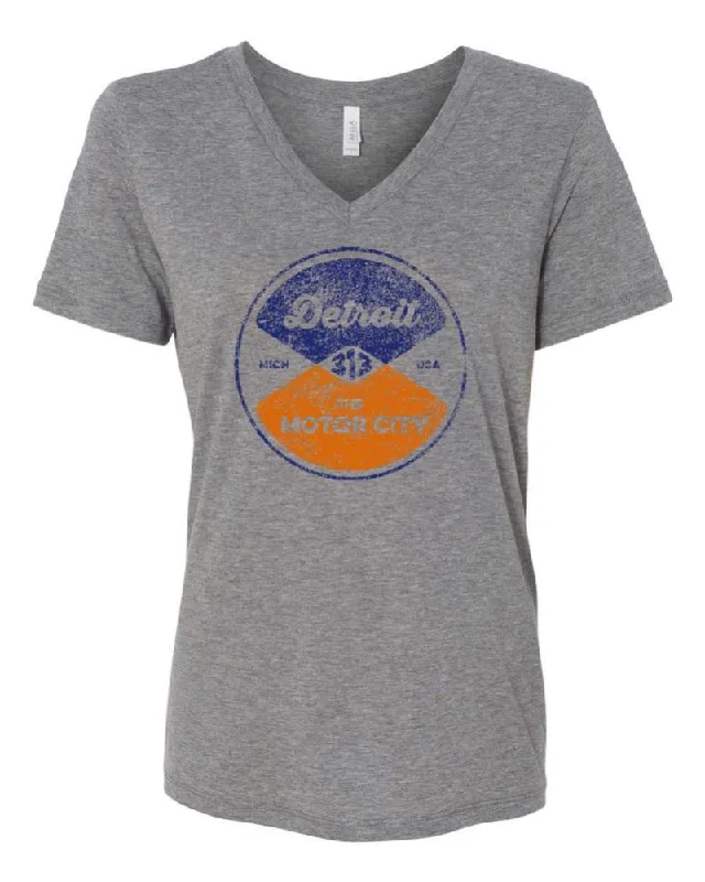 Men's organic cotton crew - neck t - shirts for everyday comfortLadies Relaxed V-neck Detroit Reel T-shirt - Triblend Grey Men's organic cotton crew - neck t - shirts for everyday comfortLadies Relaxed V-neck Detroit Reel T-shirt - Triblend Grey