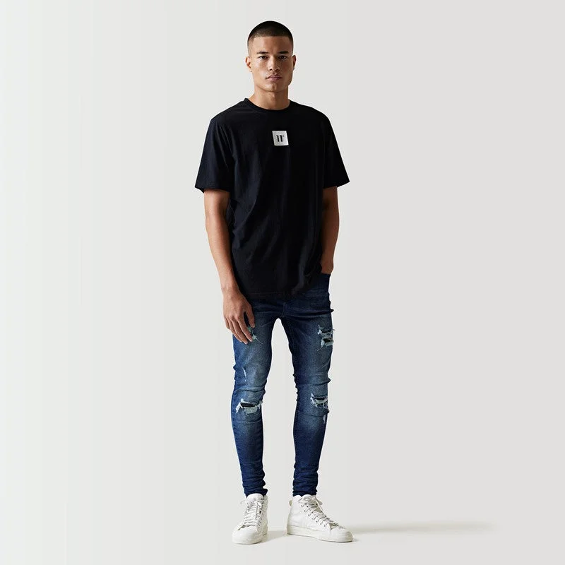 Men's button - front t - shirts with a unique artistic printLarge Logo Graphic T-Shirt - Black Men's button - front t - shirts with a unique artistic printLarge Logo Graphic T-Shirt - Black