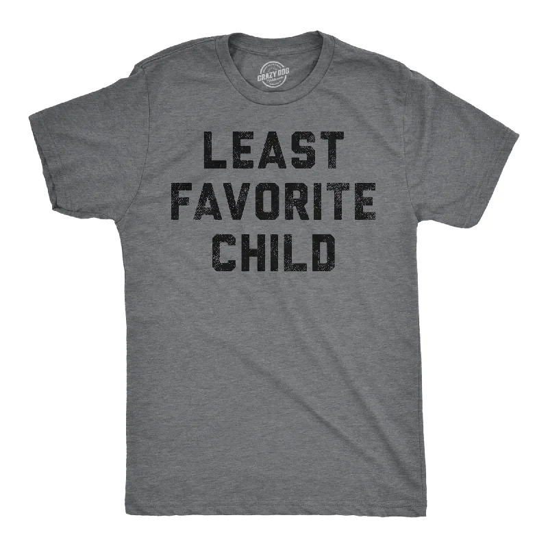 Men's antimicrobial t - shirts for odor - free freshness during travelLeast Favorite Child Men's T Shirt Men's antimicrobial t - shirts for odor - free freshness during travelLeast Favorite Child Men's T Shirt