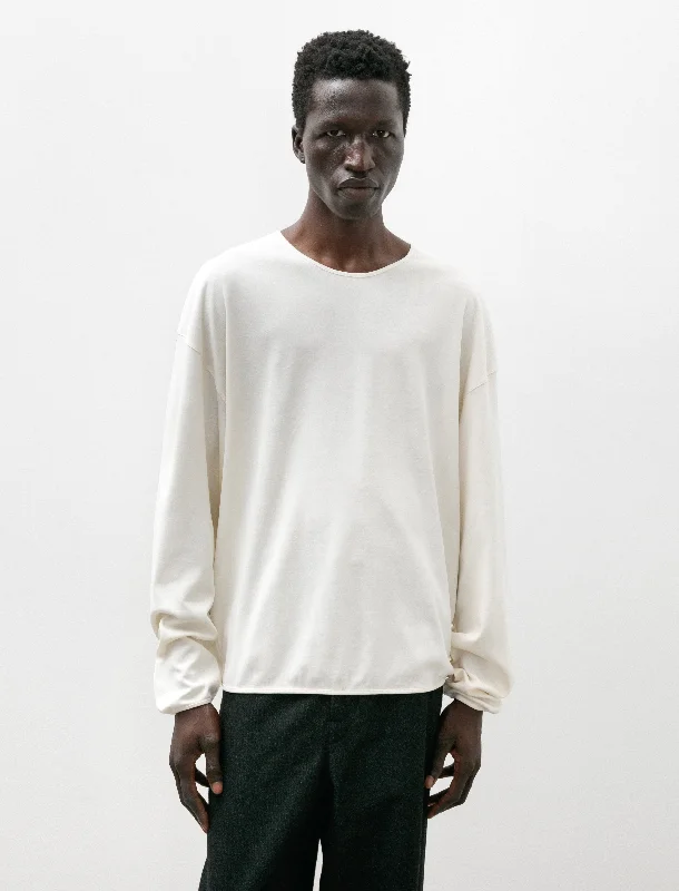 Men's ribbed t - shirts with a textured finish for added styleLS Relaxed Tee Light Cream Men's ribbed t - shirts with a textured finish for added styleLS Relaxed Tee Light Cream