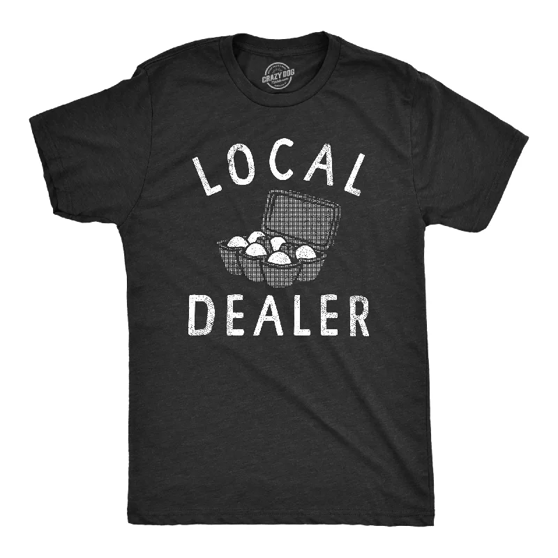 Men's smart - casual checkered t - shirts for semi - formal occasionsLocal Egg Dealer Men's T Shirt Men's smart - casual checkered t - shirts for semi - formal occasionsLocal Egg Dealer Men's T Shirt