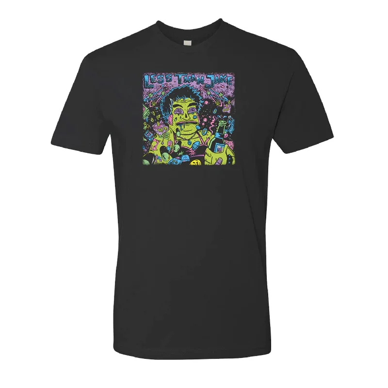 Men's organic cotton crew - neck t - shirts for everyday comfortFat Mikes On Drugs (Again) Black - Tee