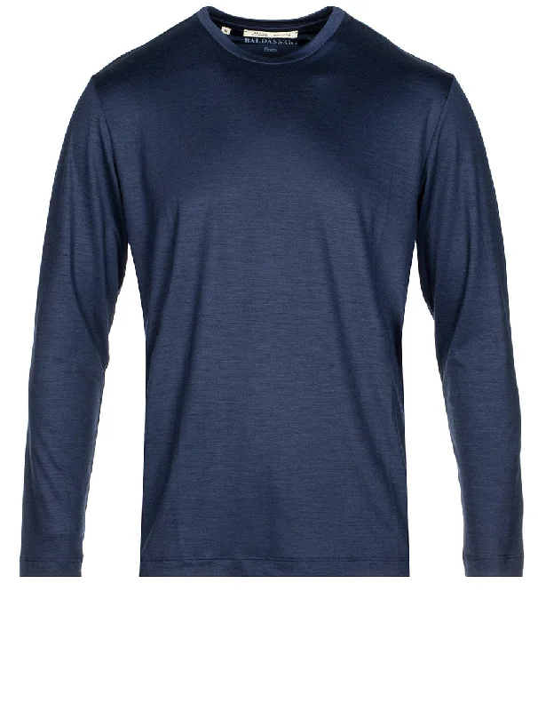 Men's UV - protection t - shirts for outdoor activities in the sunLong Sleeve T-Shirt Blue Men's UV - protection t - shirts for outdoor activities in the sunLong Sleeve T-Shirt Blue