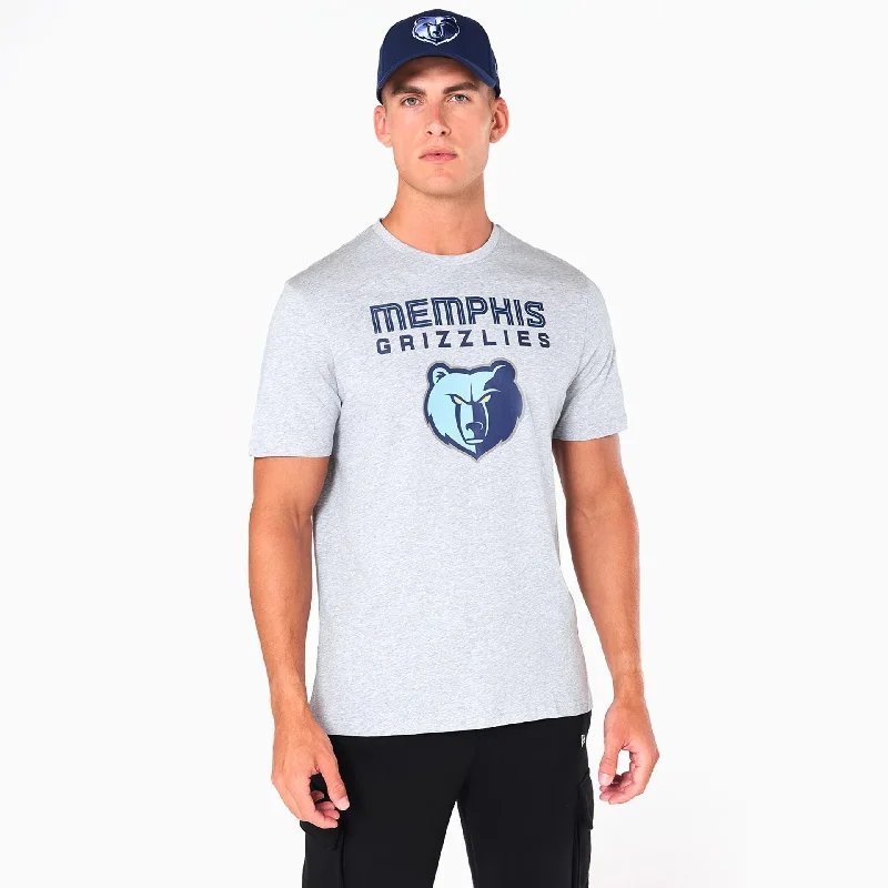 Men's organic cotton crew - neck t - shirts for everyday comfortMemphis Grizzlies NBA Grey T-Shirt Men's organic cotton crew - neck t - shirts for everyday comfortMemphis Grizzlies NBA Grey T-Shirt