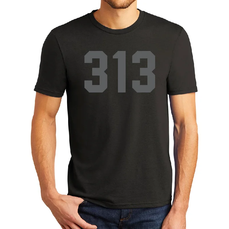 Men's antimicrobial t - shirts for odor - free freshness during travelMens 313 Blackout T-shirt (Black) Men's antimicrobial t - shirts for odor - free freshness during travelMens 313 Blackout T-shirt (Black)