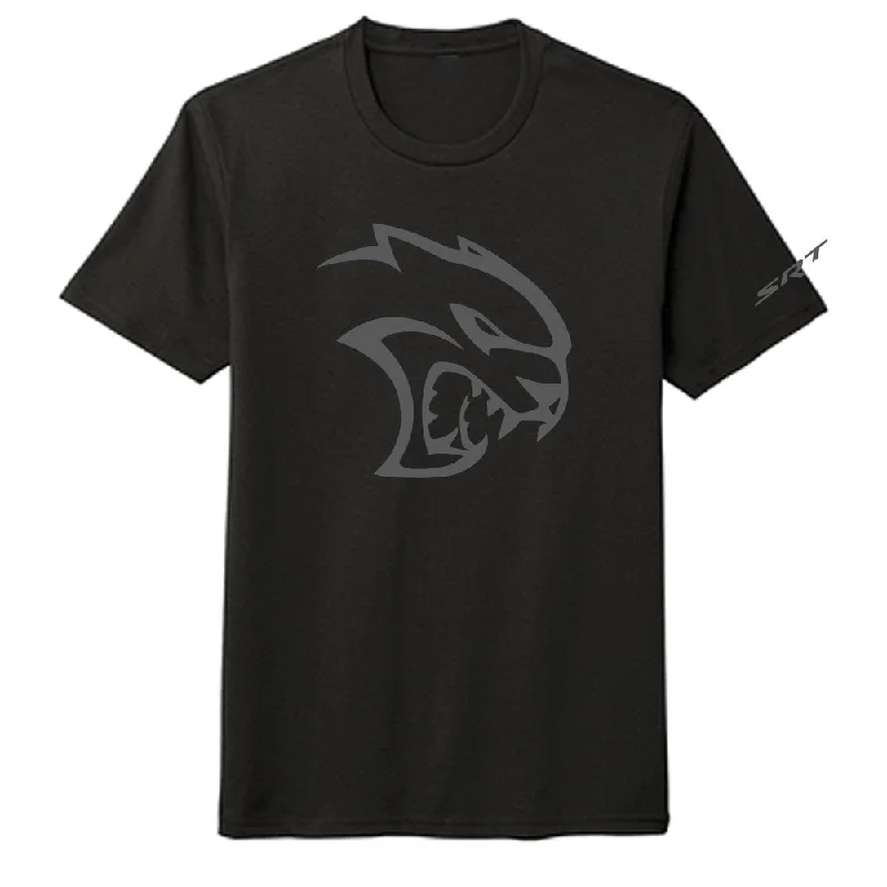 Men's printed Hawaiian t - shirts for tropical vacationsMens Blackout Dodge SRT Hellcat T-shirt Men's printed Hawaiian t - shirts for tropical vacationsMens Blackout Dodge SRT Hellcat T-shirt