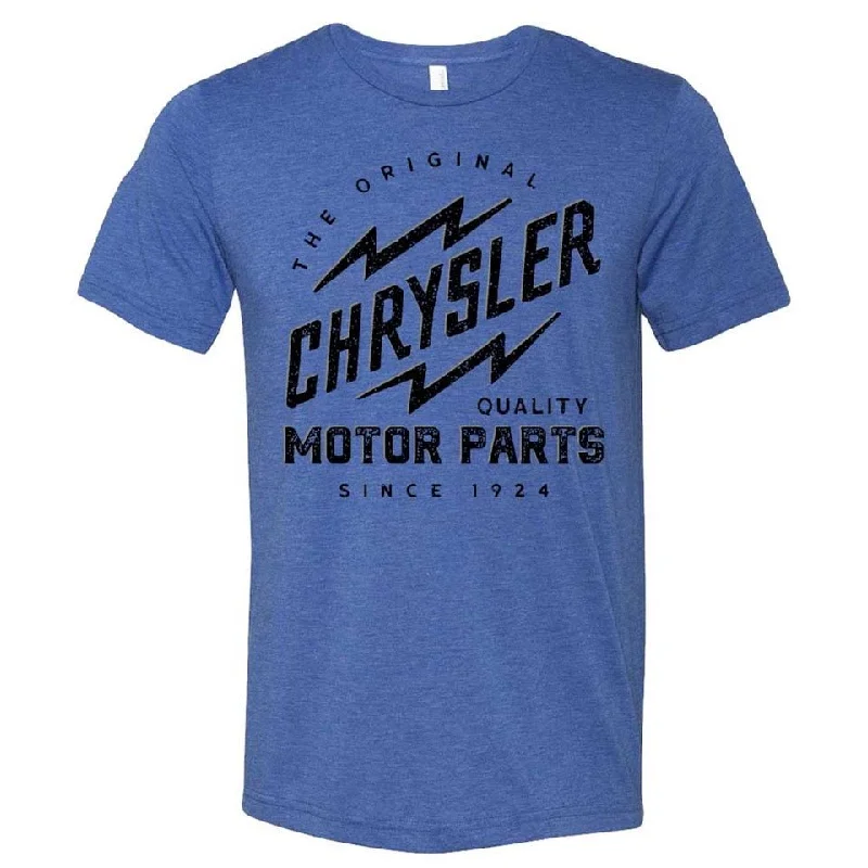 Men's thermal t - shirts with a high - neck design for cold weatherMens Chrysler Bolt T-shirt (Heather Royal Blue) Men's thermal t - shirts with a high - neck design for cold weatherMens Chrysler Bolt T-shirt (Heather Royal Blue)