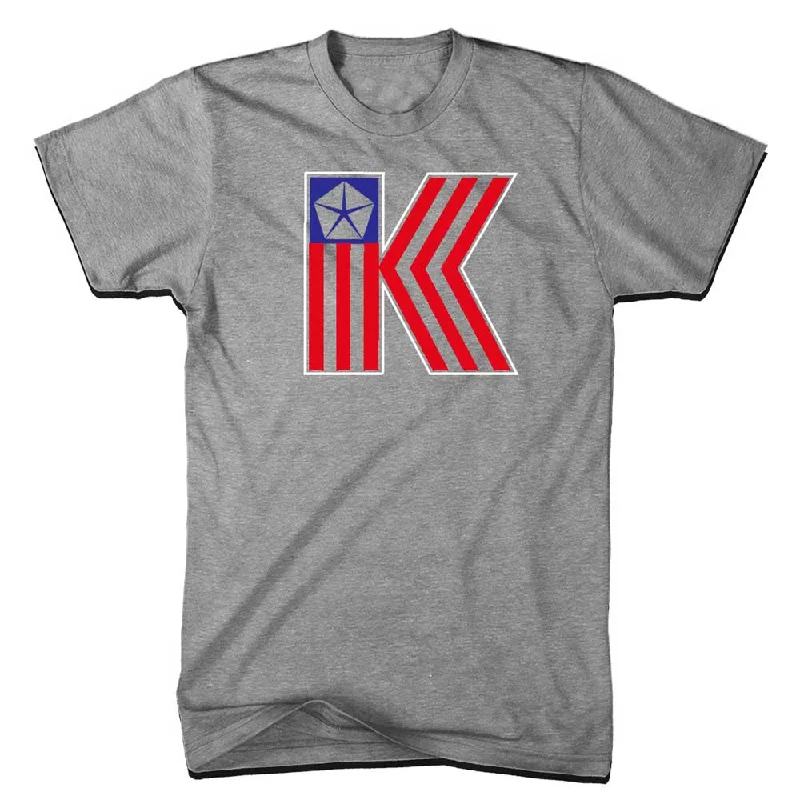 Men's short - sleeve linen t - shirts for summer beach outingsMens Chrysler K-Car Club T-shirt (Heather Grey) Men's short - sleeve linen t - shirts for summer beach outingsMens Chrysler K-Car Club T-shirt (Heather Grey)