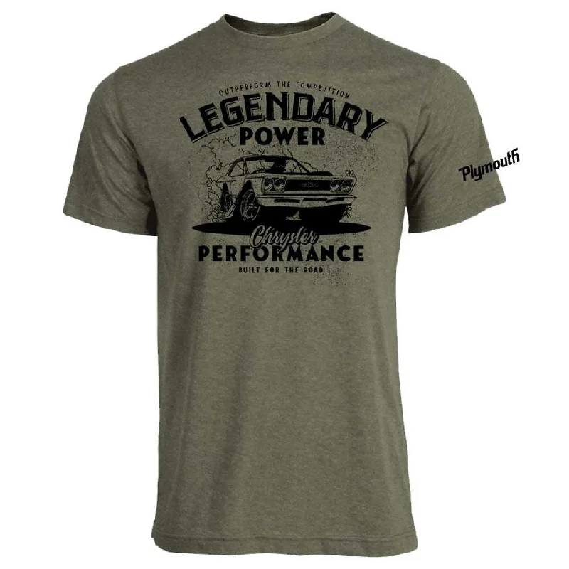 Men's eco - friendly recycled t - shirts for sustainable fashion choicesMens Plymouth GTX T-shirt (Heather Olive Green) Men's eco - friendly recycled t - shirts for sustainable fashion choicesMens Plymouth GTX T-shirt (Heather Olive Green)
