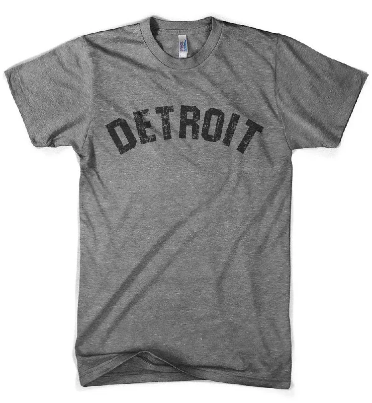 Men's polo t - shirts with a contrast collar for a preppy lookMens Detroit Bend Triblend T-shirt (Grey) Men's polo t - shirts with a contrast collar for a preppy lookMens Detroit Bend Triblend T-shirt (Grey)