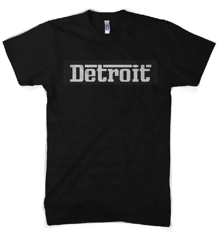 Men's long - sleeve henley t - shirts with button - down placketsMens Detroit Grigio T-shirt (Black) Men's long - sleeve henley t - shirts with button - down placketsMens Detroit Grigio T-shirt (Black)