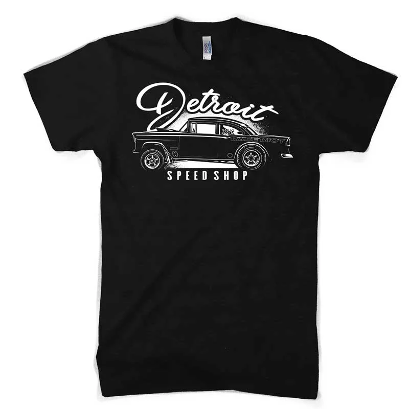 Men's ribbed t - shirts with a textured finish for added styleMens Detroit Speed Shop Race Riot T-shirt (Black) Men's ribbed t - shirts with a textured finish for added styleMens Detroit Speed Shop Race Riot T-shirt (Black)
