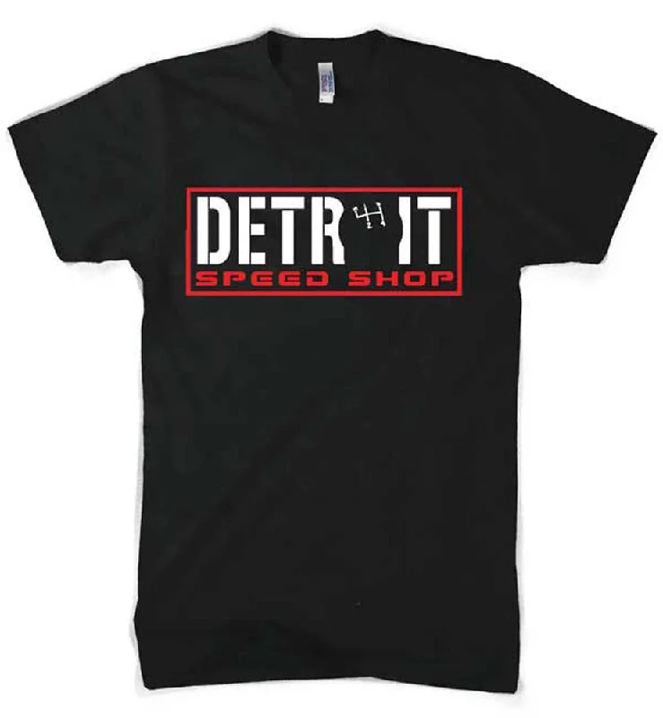 Men's moisture - wicking athletic t - shirts for intense workoutsMens Detroit Speed Shop Shifter T-shirt (Black) Men's moisture - wicking athletic t - shirts for intense workoutsMens Detroit Speed Shop Shifter T-shirt (Black)