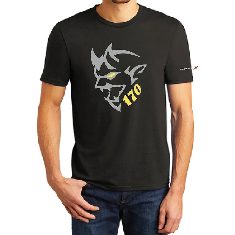 Men's organic cotton crew - neck t - shirts for everyday comfortMens-Dodge Demon 170 T-shirt - Black Men's organic cotton crew - neck t - shirts for everyday comfortMens-Dodge Demon 170 T-shirt - Black