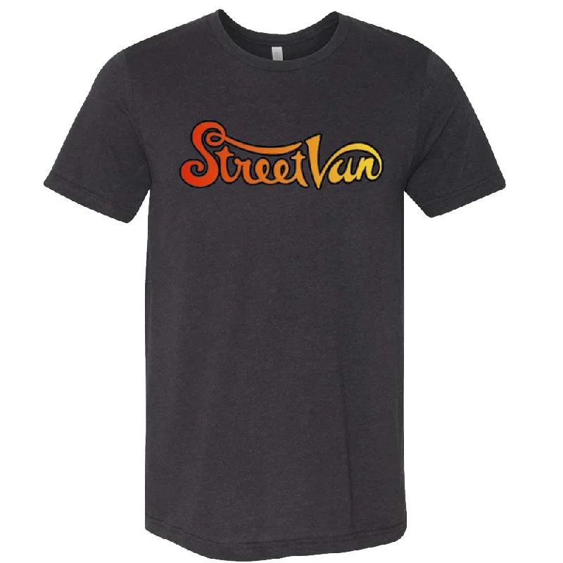 Men's short - sleeve linen t - shirts for summer beach outingsMens Dodge Street Van T-shirt (Black) Men's short - sleeve linen t - shirts for summer beach outingsMens Dodge Street Van T-shirt (Black)