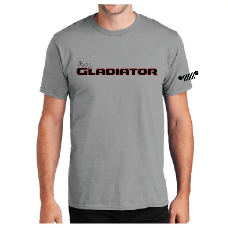 Men's lightweight performance t - shirts for running marathonsMens Jeep® Gladiator Red/Black T-Shirt - Grey Men's lightweight performance t - shirts for running marathonsMens Jeep® Gladiator Red/Black T-Shirt - Grey
