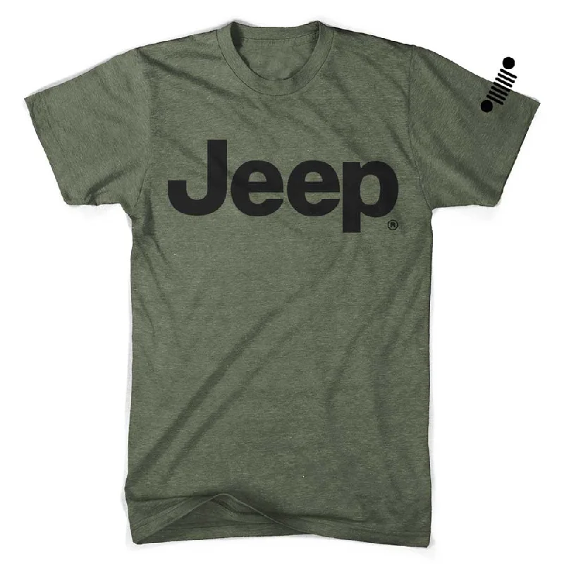 Men's lightweight performance t - shirts for running marathonsMens Jeep® Text T-Shirt - Military Green Men's lightweight performance t - shirts for running marathonsMens Jeep® Text T-Shirt - Military Green