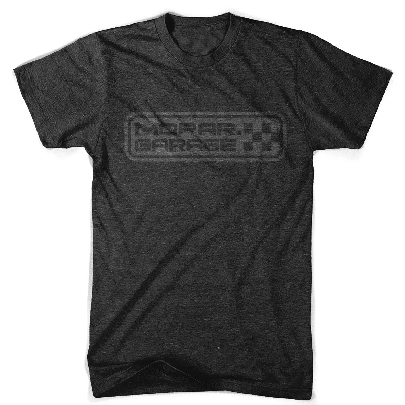 Men's plus - size pocket t - shirts with a classic lookMens Mopar Garage T-shirt (Heather Black) Men's plus - size pocket t - shirts with a classic lookMens Mopar Garage T-shirt (Heather Black)