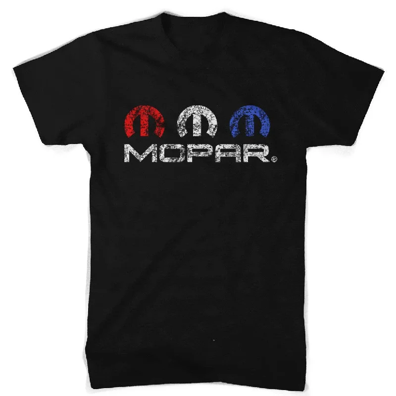 Men's long - sleeve henley t - shirts with button - down placketsMens Mopar RWB T-shirt (Black) Men's long - sleeve henley t - shirts with button - down placketsMens Mopar RWB T-shirt (Black)