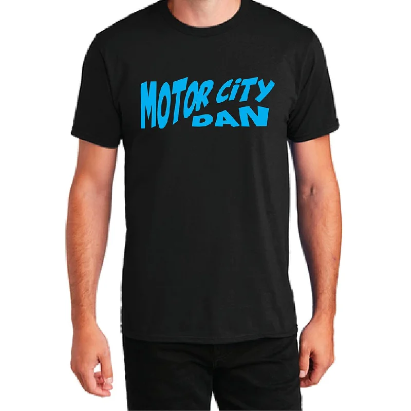 Men's smart - casual checkered t - shirts for semi - formal occasionsMens Motor City Dan T-shirt (Black) Men's smart - casual checkered t - shirts for semi - formal occasionsMens Motor City Dan T-shirt (Black)
