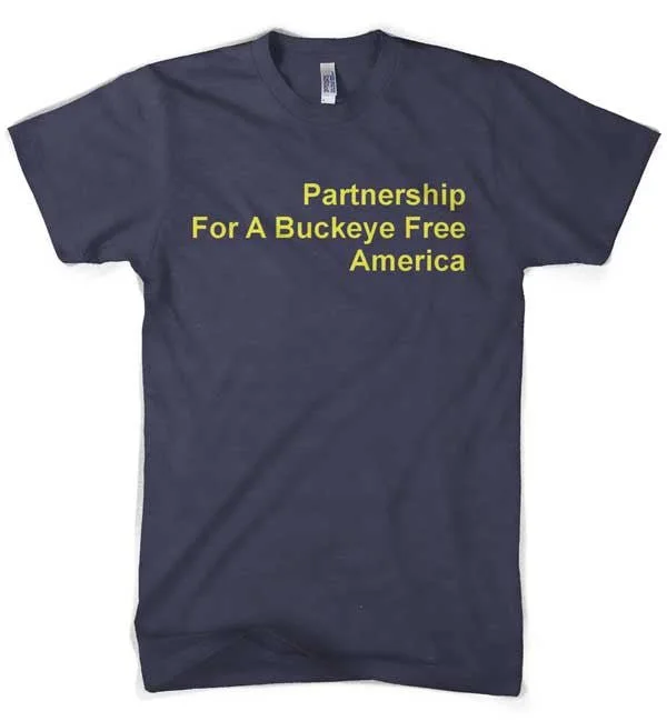 Men's long - sleeve henley t - shirts with button - down placketsMens Partnership For A Buckeye Free America T-Shirt (Navy) Men's long - sleeve henley t - shirts with button - down placketsMens Partnership For A Buckeye Free America T-Shirt (Navy)