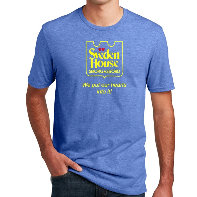 Men's slim - fit graphic t - shirts with vintage rock band printsMens Sveden House Smorgasbord - Heather Royal Men's slim - fit graphic t - shirts with vintage rock band printsMens Sveden House Smorgasbord - Heather Royal