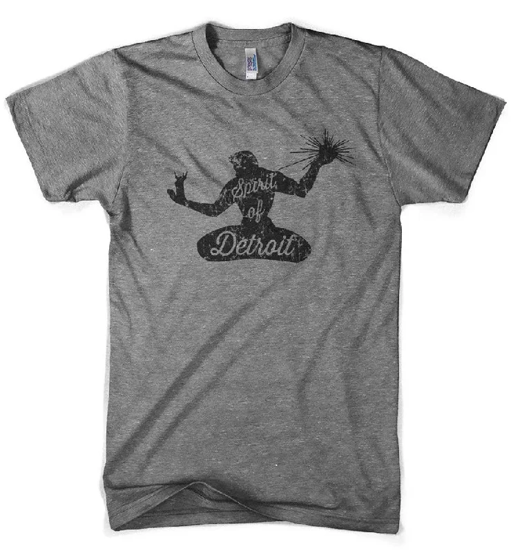 Men's moisture - wicking athletic t - shirts for intense workoutsMens Triblend Spirit of Detroit 2 T-shirt (Grey) Men's moisture - wicking athletic t - shirts for intense workoutsMens Triblend Spirit of Detroit 2 T-shirt (Grey)