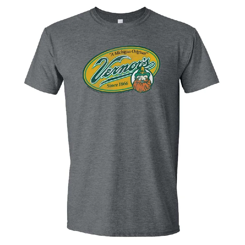 Men's thermal t - shirts with a high - neck design for cold weatherMens Vernor's "A Michigan Original" T-shirt (Heather Black) Men's thermal t - shirts with a high - neck design for cold weatherMens Vernor's "A Michigan Original" T-shirt (Heather Black)