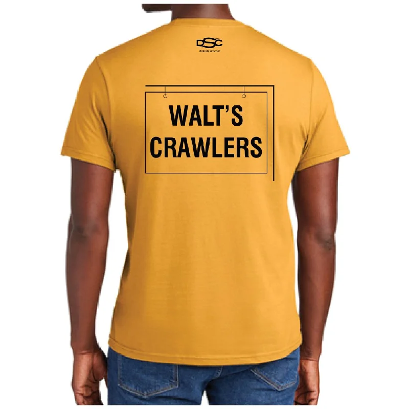 Men's plus - size pocket t - shirts with a classic lookMens Walt's Crawlers - Gold