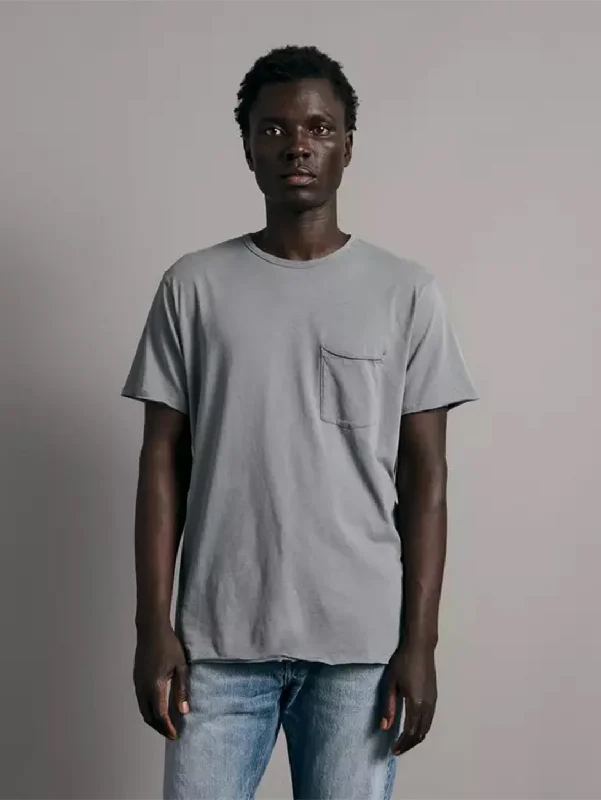 Men's UV - protection t - shirts for outdoor activities in the sunMiles One Pocket Tee - Blue Grey Men's UV - protection t - shirts for outdoor activities in the sunMiles One Pocket Tee - Blue Grey