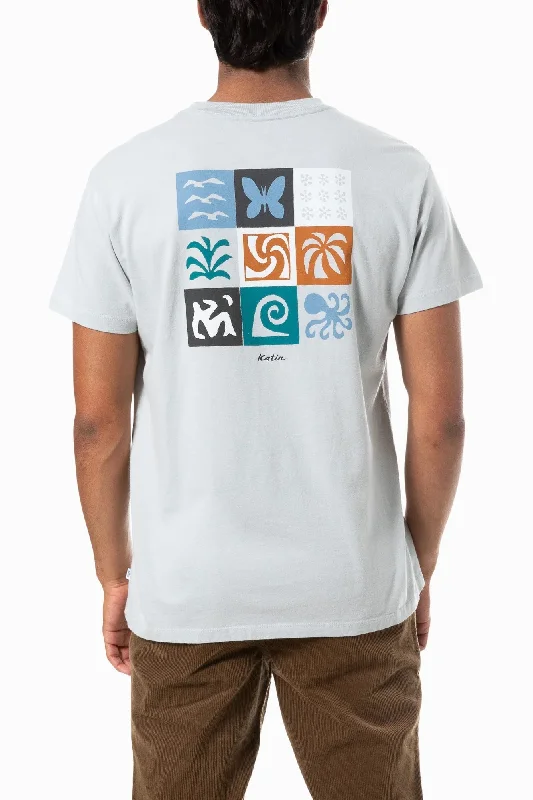 Men's slim - fit graphic t - shirts with vintage rock band printsMotif S/S Tee