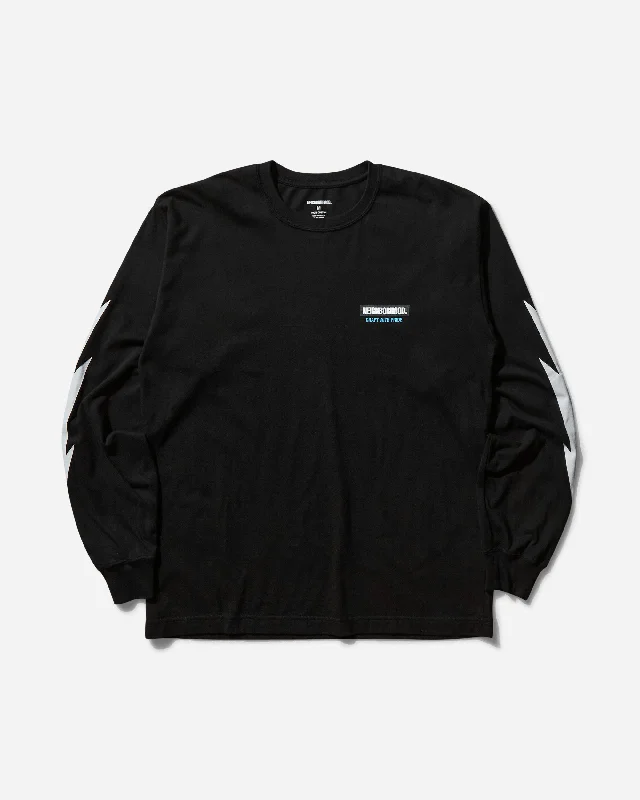 Men's distressed denim - look t - shirts with a rugged appealMen's LS-16 Longsleeve T-Shirt Black Men's distressed denim - look t - shirts with a rugged appealMen's LS-16 Longsleeve T-Shirt Black