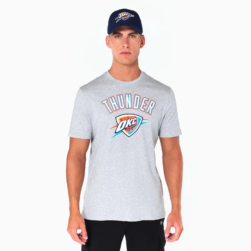 Men's antimicrobial t - shirts for odor - free freshness during travelOklahoma City Thunder NBA Grey T-Shirt Men's antimicrobial t - shirts for odor - free freshness during travelOklahoma City Thunder NBA Grey T-Shirt