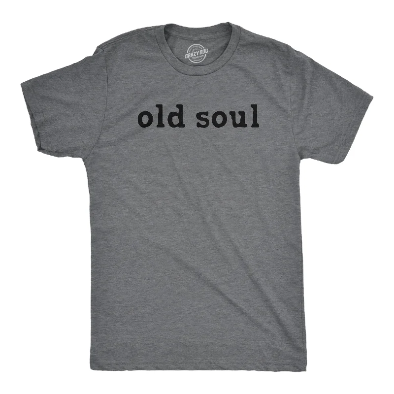 Men's short - sleeve linen t - shirts for summer beach outingsOld Soul Men's T Shirt