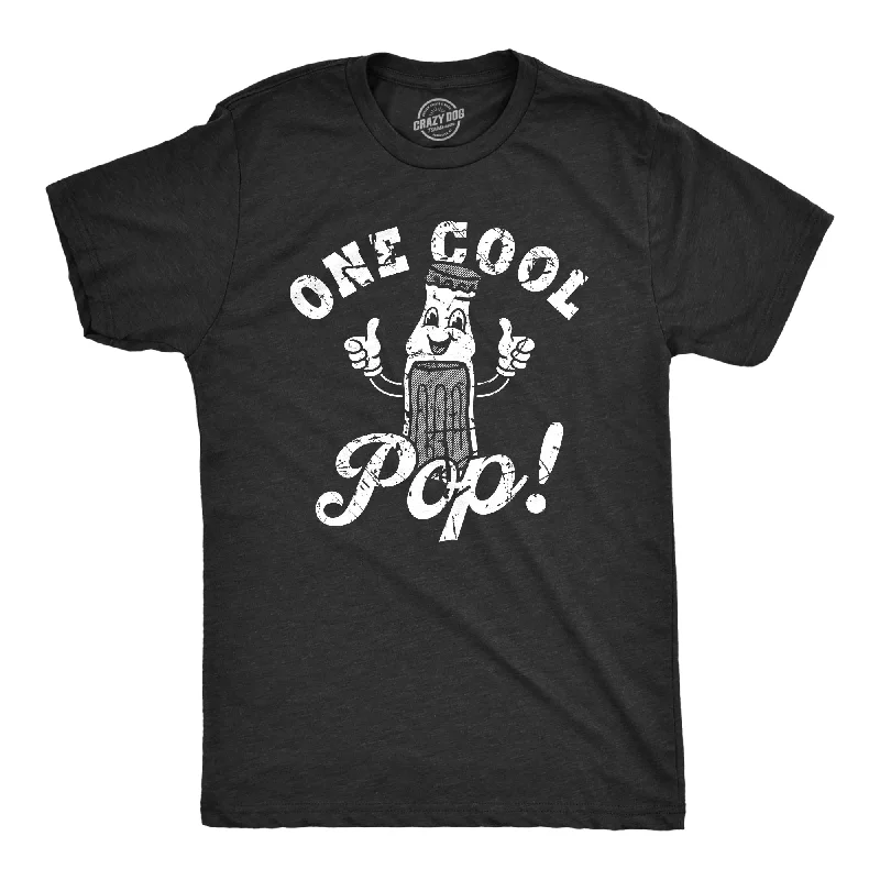 Men's short - sleeve linen t - shirts for summer beach outingsOne Cool Pop Men's T Shirt Men's short - sleeve linen t - shirts for summer beach outingsOne Cool Pop Men's T Shirt