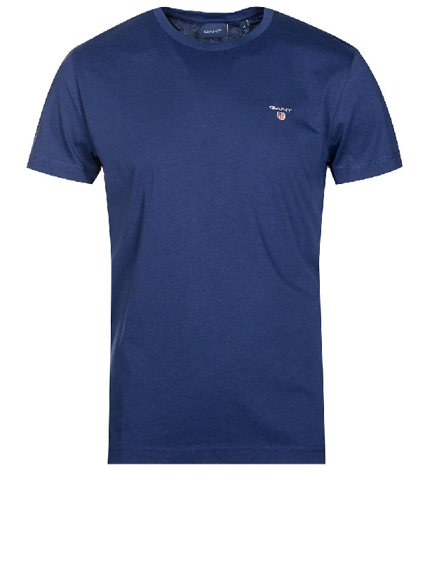 Men's smart - casual checkered t - shirts for semi - formal occasionsOriginal Short-sleeve T-Shirt Beacon Blue Men's smart - casual checkered t - shirts for semi - formal occasionsOriginal Short-sleeve T-Shirt Beacon Blue