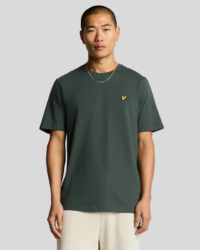 Men's long - sleeve henley t - shirts with button - down placketsPlain T-Shirt