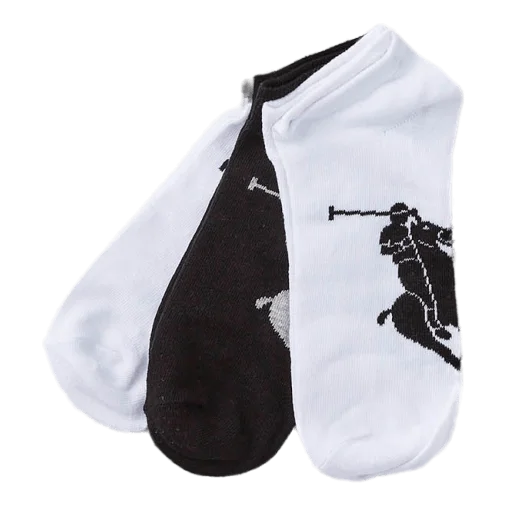 Men's color - block polo shirts with a bold fashion statementBig Pony Sock 3-Pack White Men's color - block polo shirts with a bold fashion statementBig Pony Sock 3-Pack White