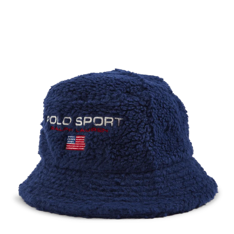 Men's two - tone stripe polo shirts with a preppy stylePolo Sport Fleece Bucket Hat Harrison Blue Men's two - tone stripe polo shirts with a preppy stylePolo Sport Fleece Bucket Hat Harrison Blue
