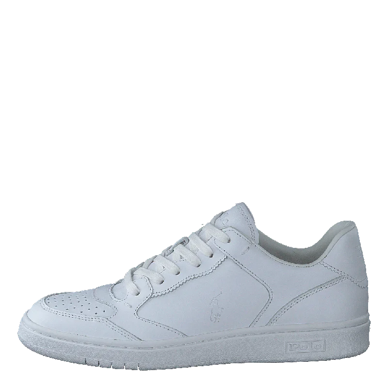 Men's slim fit short sleeve polo shirts with contrast collarsCourt Sneaker White