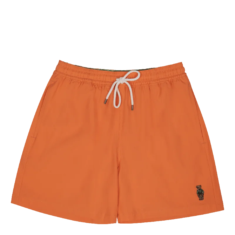 Men's jacquard woven polo shirts with intricate designs5.75-Inch Traveler Classic Swim Trunk Blaze Racing Orange