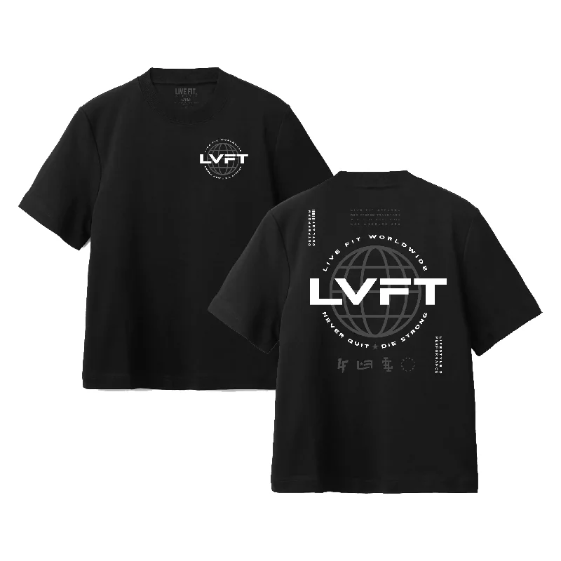 Men's smart - casual checkered t - shirts for semi - formal occasionsRadar Tee - Black Men's smart - casual checkered t - shirts for semi - formal occasionsRadar Tee - Black