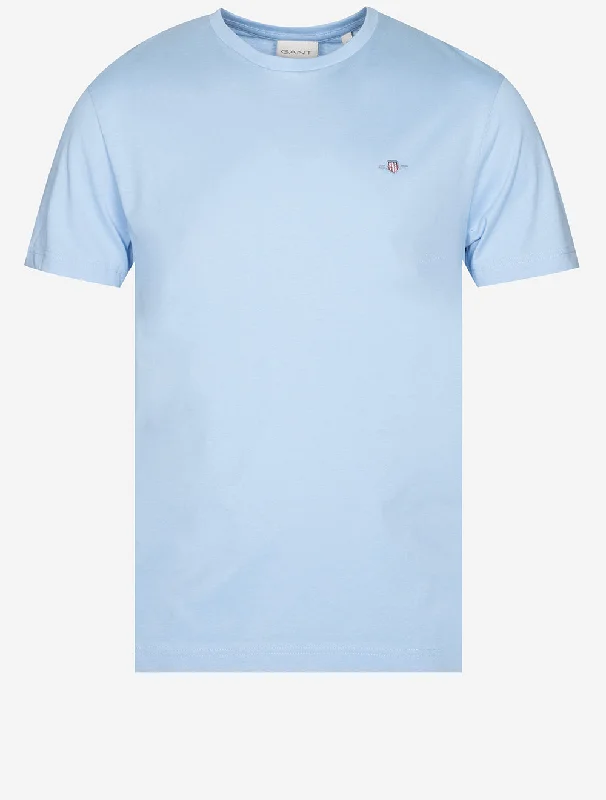 Men's tie - dye t - shirts with a bohemian styleRegular Shield Short Sleeve T-Shirt Capri Blue Men's tie - dye t - shirts with a bohemian styleRegular Shield Short Sleeve T-Shirt Capri Blue