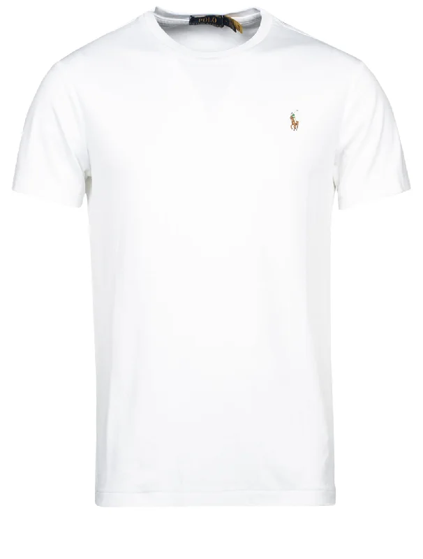 Men's UV - protection t - shirts for outdoor activities in the sunPima Polo T-Shirt White Men's UV - protection t - shirts for outdoor activities in the sunPima Polo T-Shirt White