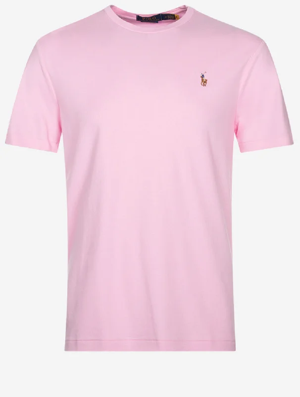 Men's moisture - wicking athletic t - shirts for intense workoutsPima Short Sleeve T-shirt Pink Men's moisture - wicking athletic t - shirts for intense workoutsPima Short Sleeve T-shirt Pink