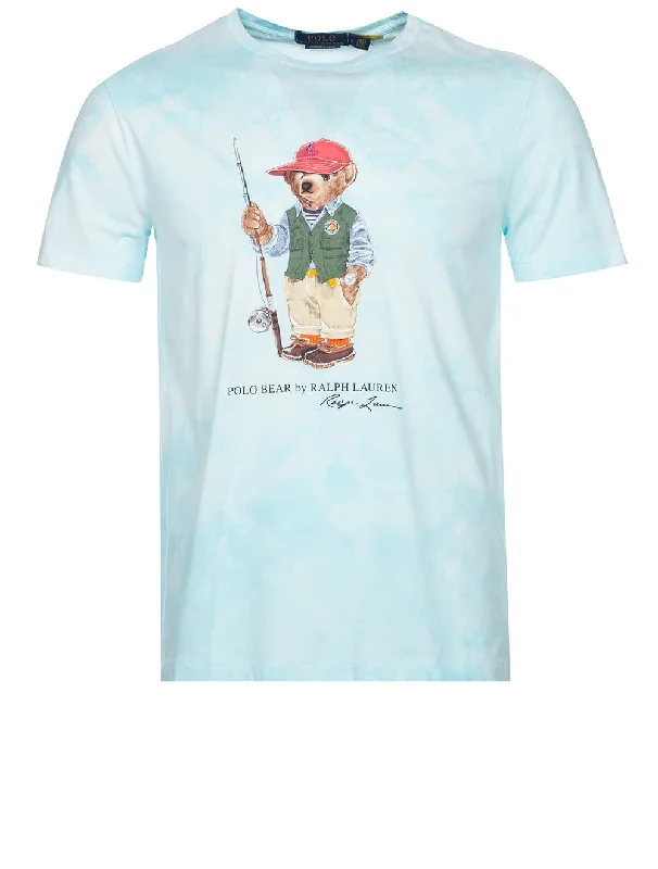 Men's UV - protection t - shirts for outdoor activities in the sunPolo Bear Tie-Dye T-Shirt Blue Men's UV - protection t - shirts for outdoor activities in the sunPolo Bear Tie-Dye T-Shirt Blue