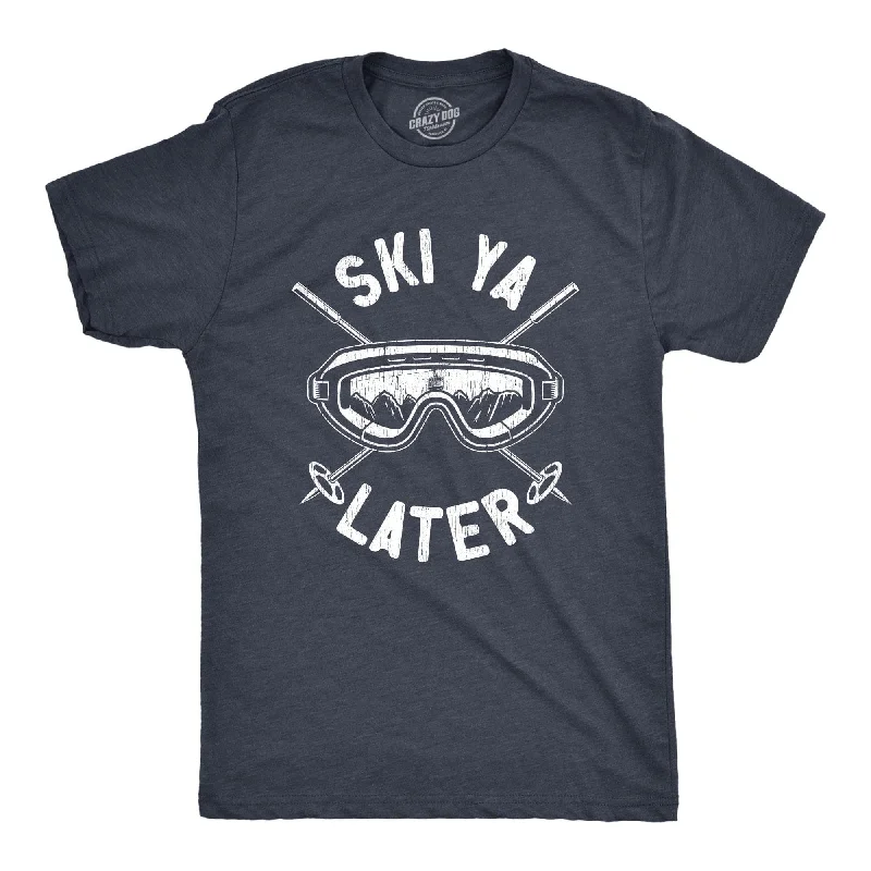 Men's v - neck muscle t - shirts for a body - building aestheticSki Ya Later Men's T Shirt Men's v - neck muscle t - shirts for a body - building aestheticSki Ya Later Men's T Shirt